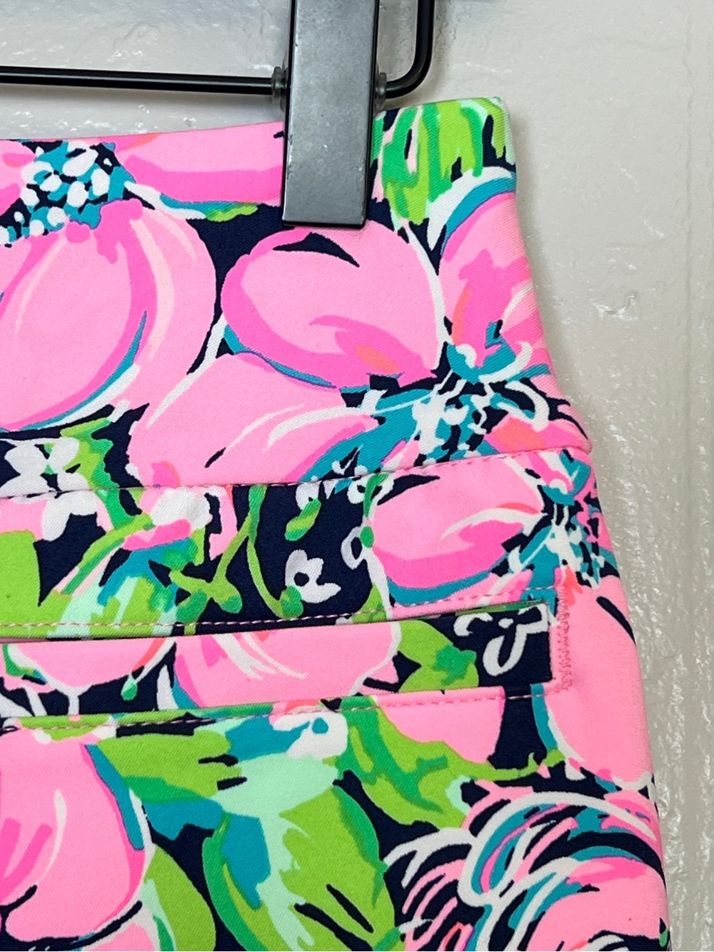 LILLY PULITZER Women’s Size 2 Pink Floral Luxletic Pull-On Ankle Golf Pant - Picture 10 of 13